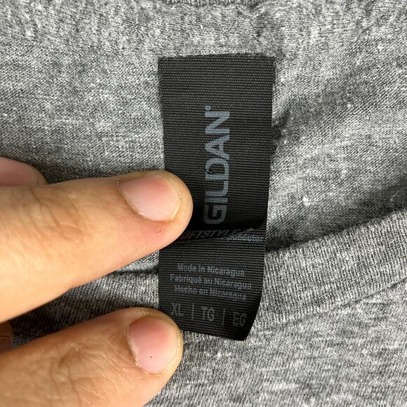 Gildan T-Shirt Mens Size XL Gray Wake Forest North Carolina Graphic Tee - Picture 3 of 8